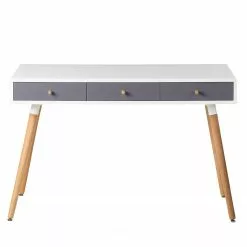 Mørteens Schreibtisch Mokre - Eiche teilmassiv - Weiß / Eiche -Büromöbel Verkäufe 1000008544 180912 13583003 GALLERYIMAGES P000000001000008544