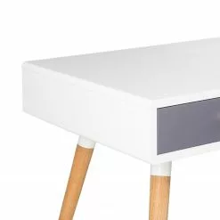 Mørteens Schreibtisch Mokre - Eiche teilmassiv - Weiß / Eiche -Büromöbel Verkäufe 1000008544 180912 13583005 GALLERYIMAGES P000000001000008544