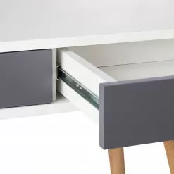 Mørteens Schreibtisch Mokre - Eiche teilmassiv - Weiß / Eiche -Büromöbel Verkäufe 1000008544 180912 13583006 GALLERYIMAGES P000000001000008544