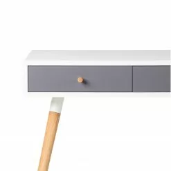 Mørteens Schreibtisch Mokre - Eiche teilmassiv - Weiß / Eiche -Büromöbel Verkäufe 1000008544 180912 13583008 GALLERYIMAGES P000000001000008544