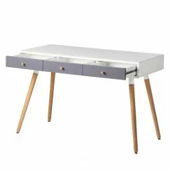 Mørteens Schreibtisch Mokre - Eiche teilmassiv - Weiß / Eiche -Büromöbel Verkäufe 1000008544 180912 13583009 GALLERYIMAGES P000000001000008544