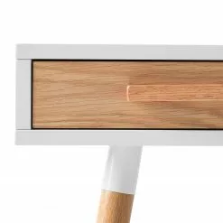 Mørteens Schreibtisch Lewin - Eiche teilmassiv - Weiß / Eiche -Büromöbel Verkäufe 1000008545 190626 12524000005 GALLERYIMAGES P000000001000008545