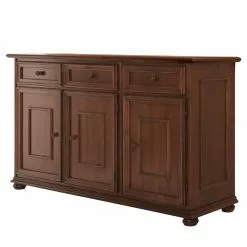 Montreux Sideboard Arabella I - Ayous teilmassiv - Antikbraun