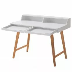 Mørteens Schreibtisch Birkum - Trompetenbaum teilmassiv - Weiß / Trompetenbaum -Büromöbel Verkäufe 1000027351 200702 09552300003 DETAILS P000000001000027351