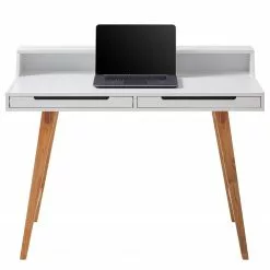 Mørteens Schreibtisch Birkum - Trompetenbaum teilmassiv - Weiß / Trompetenbaum -Büromöbel Verkäufe 1000027351 200702 09552500005 DETAILS P000000001000027351