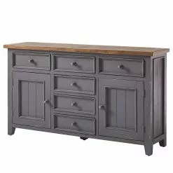 Maison Belfort Sideboard Balignton I - Kiefer massiv - Grau