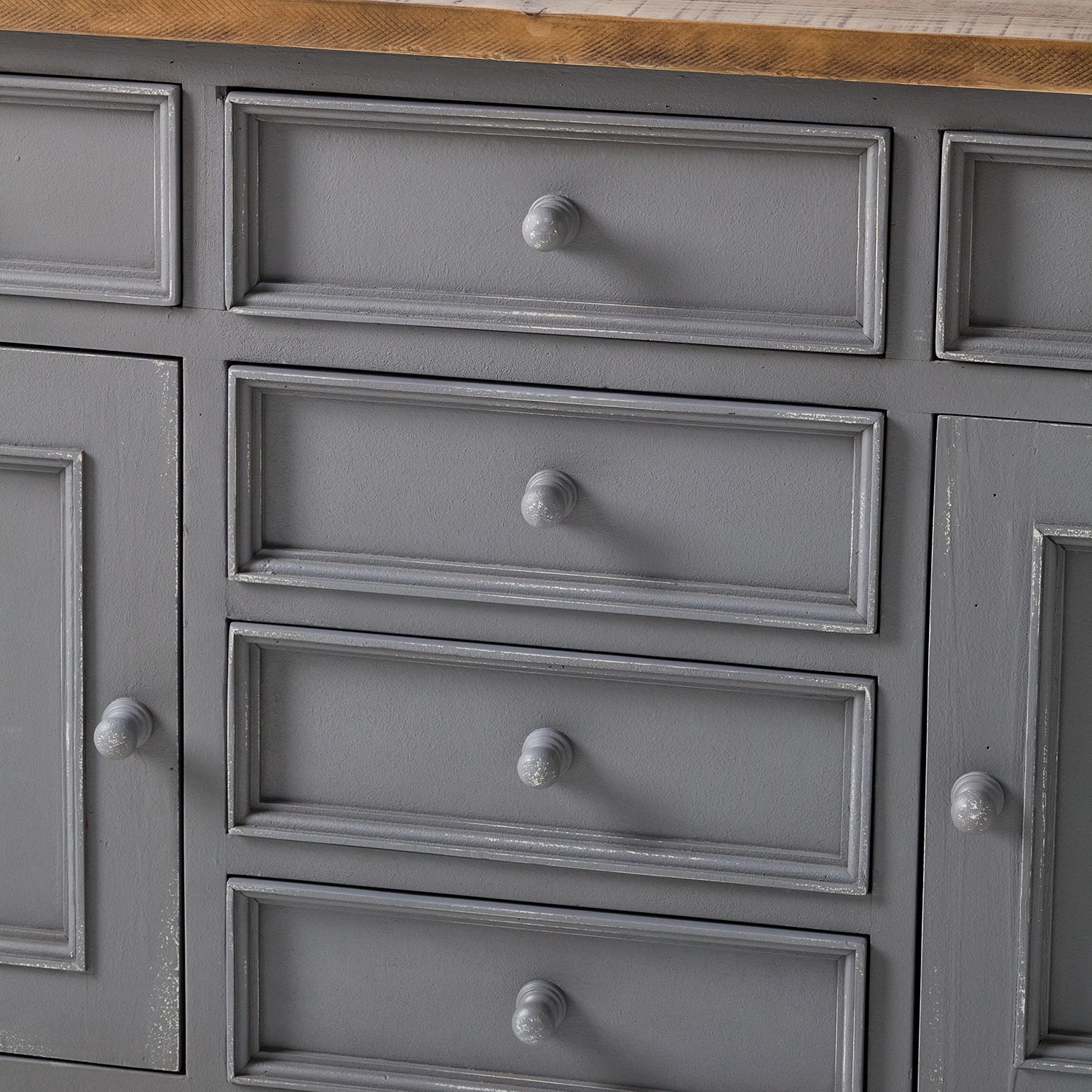 Maison Belfort Sideboard Balignton I - Kiefer massiv - Grau 11 Maison Belfort Sideboard Balignton I - Kiefer massiv - Grau – Bild 9