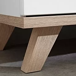 Germania Eckschreibtisch Neston - Matt Weiß / Eiche Sanremo Dekor -Büromöbel Verkäufe 1000039246 200520 15303800007 DETAILS P000000001000039246