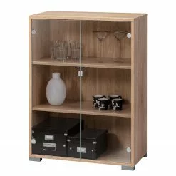 Aktenschrank Merit II - Eiche Sonoma Dekor / Klarglas -Büromöbel Verkäufe 1000057554 180810 13190521 GALLERYIMAGES P000000001000057554