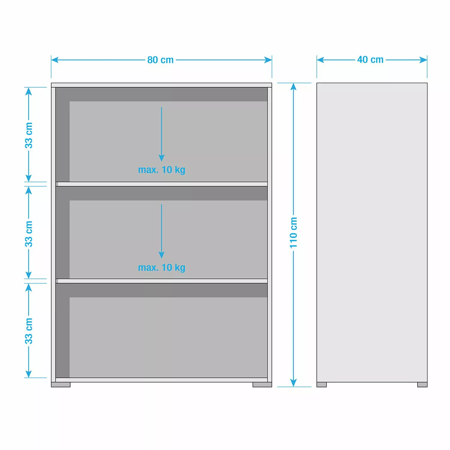 Maja Möbel Aktenregal Merit IV - Alpinweiß 4 Maja Möbel Aktenregal Merit IV - Alpinweiß – Bild 2