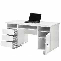 Fredriks Schreibtisch Paddington - Hochglanz Weiß -Büromöbel Verkäufe 1000063605 200925 11075200004 DETAILS P000000001000063605