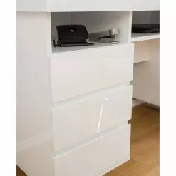 Fredriks Schreibtisch Paddington - Hochglanz Weiß -Büromöbel Verkäufe 1000063605 201012 11154100019 DETAILS P000000001000063605