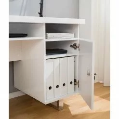 Fredriks Schreibtisch Paddington - Hochglanz Weiß -Büromöbel Verkäufe 1000063605 201012 11154500021 DETAILS P000000001000063605