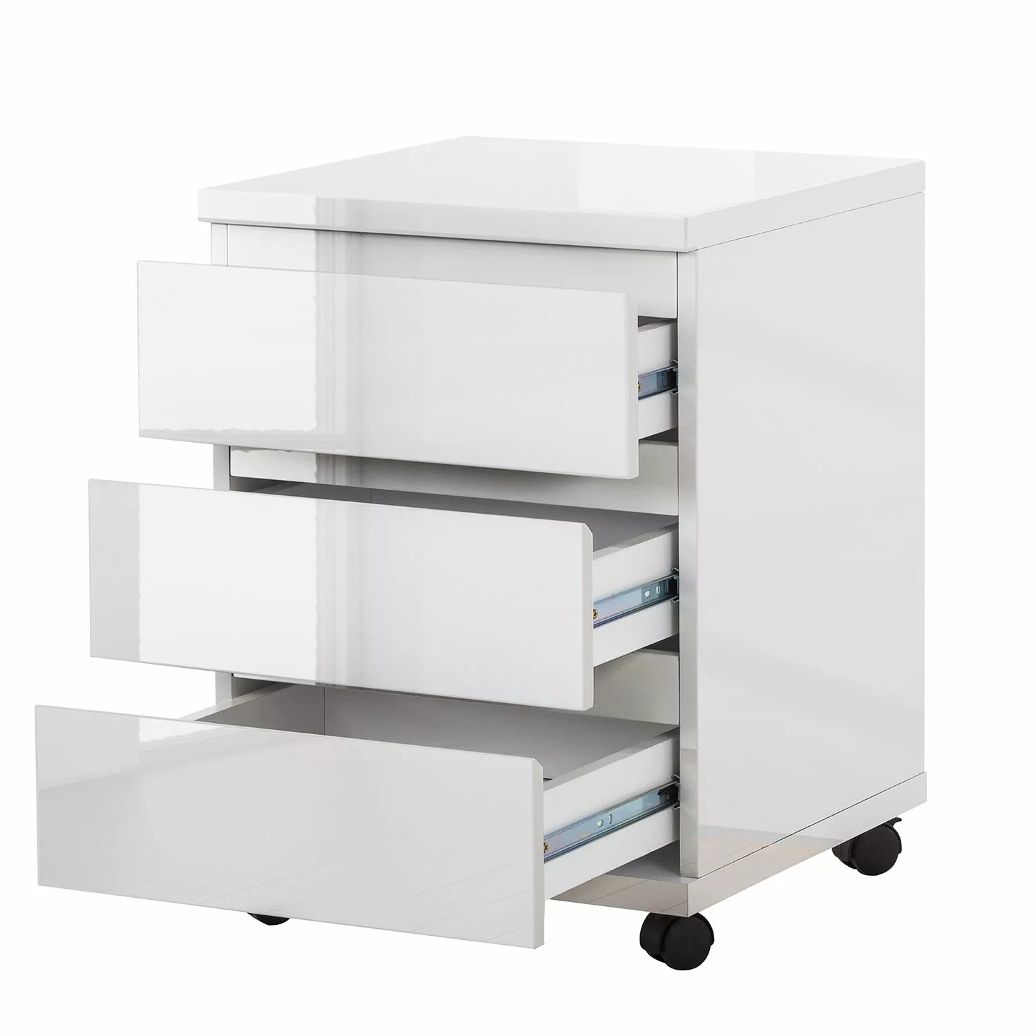 Fredriks Rollcontainer Paddington - Hochglanz Weiß 10 Fredriks Rollcontainer Paddington - Hochglanz Weiß – Bild 8