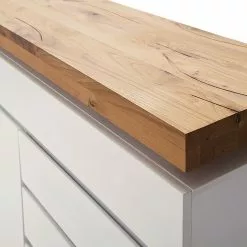 Fredriks Sideboard Roble III - Inkl. Beleuchtung - Eiche / Matt Weiß -Büromöbel Verkäufe 1000064533 200811 13581200727 DETAILS P000000001000064533