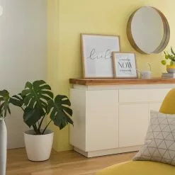 Fredriks Sideboard Roble III - Inkl. Beleuchtung - Eiche / Matt Weiß -Büromöbel Verkäufe 1000064533 210323 15423800008 MOOD DETAILS P000000001000064533 mood