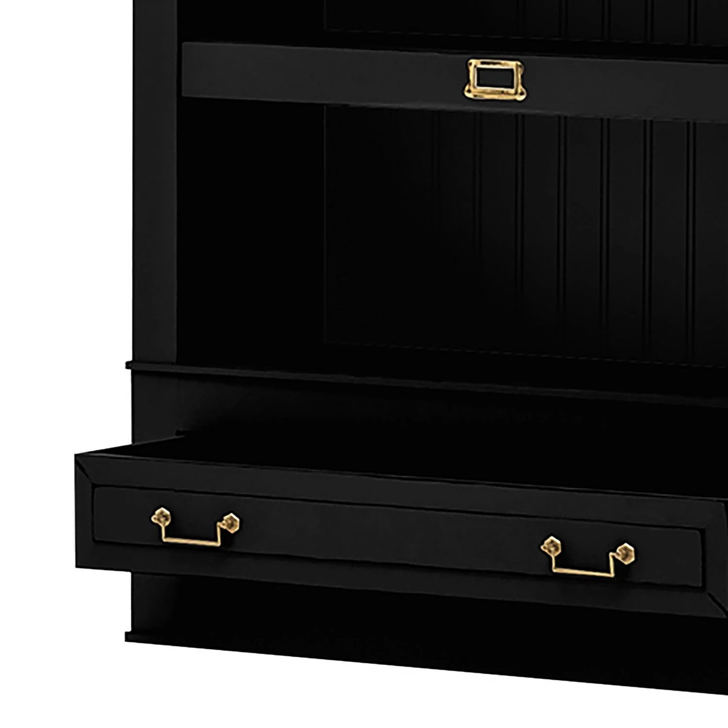 Maison Belfort Bücherregal Azjana I - Schwarz 5 Maison Belfort Bücherregal Azjana I - Schwarz – Bild 3