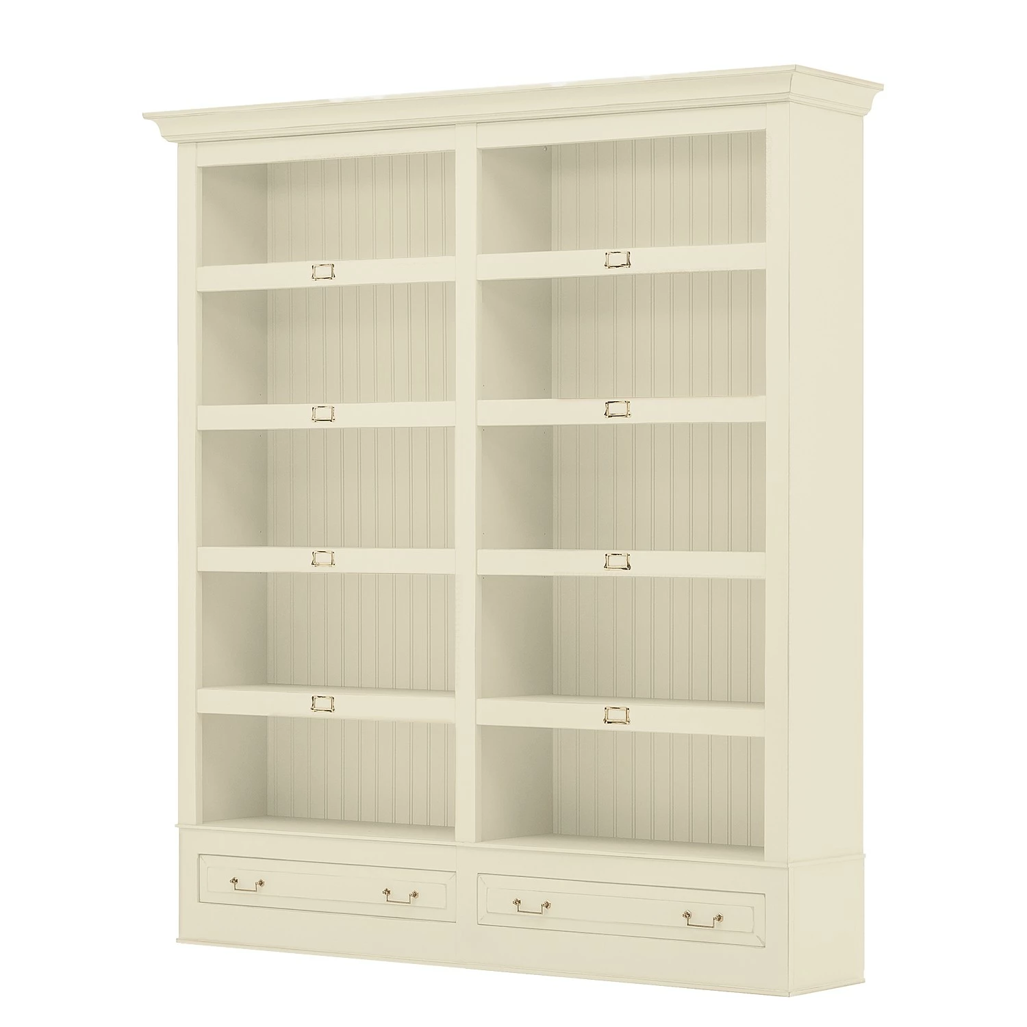 Maison Belfort Bücherregal Azjana I - Pinie weiß lackiert 3 Maison Belfort Bücherregal Azjana I - Pinie weiß lackiert