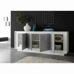 LC Spa Sideboard Forenza - Beton Dekor / Weiß -Büromöbel Verkäufe 1000091559 201029 08233600097 MOOD DETAILS P000000001000091559 mood
