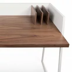 Temahome Schreibtisch Volga - Weiß / Walnuss -Büromöbel Verkäufe 1000094989 180712 10470161 GALLERYIMAGES P000000001000094989