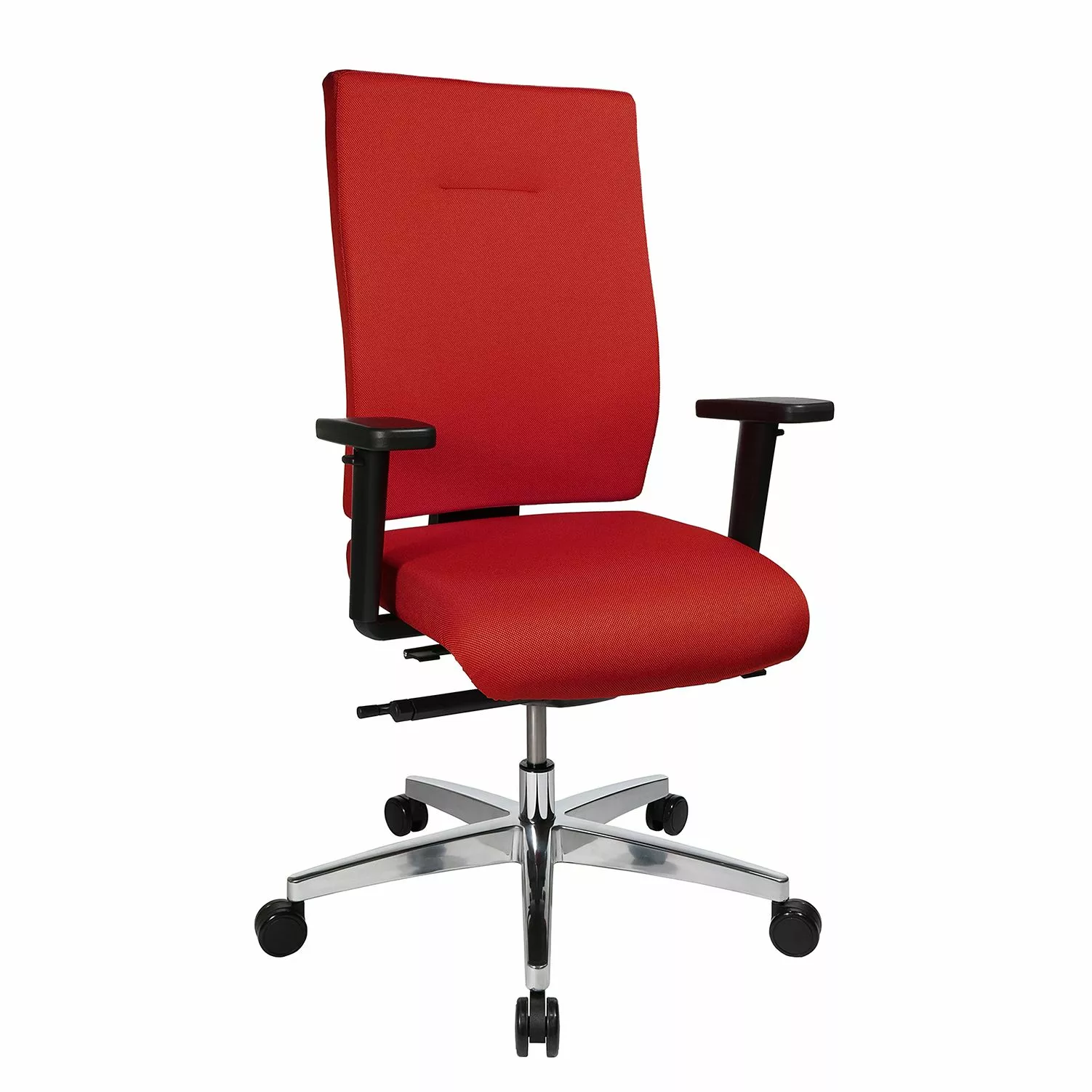 Topstar Bürodrehstuhl Profi Star 15 - Webstoff / Aluminium - Rot 3 Topstar Bürodrehstuhl Profi Star 15 - Webstoff / Aluminium - Rot