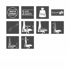 Topstar Drehstuhl Point 80 - Kunstfaser / Kunststoff - Royalblau / Schwarz -Büromöbel Verkäufe 1000096482 190208 08090700144 ICON GALLERYIMAGES P000000001000096482 icon seal