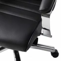 Topstar Chefsessel TD Luxe - Echtleder / Metall - Schwarz / Chrom -Büromöbel Verkäufe 1000096490 200817 13075100017 DETAILS P000000001000096490