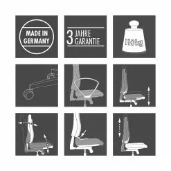 Topstar Trend 10 Drehstuhl - Kunstfaser / Kunststoff - Royalblau / Schwarz -Büromöbel Verkäufe 1000096492 190208 08090900186 ICON GALLERYIMAGES P000000001000096492 icon seal