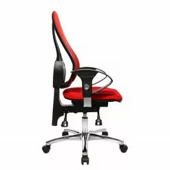 Topstar Bürodrehstuhl Sitness 15 - Kunstfaser / Metall - Rot / Chrom -Büromöbel Verkäufe 1000096507 190208 08091100252 GALLERYIMAGES P000000001000096507