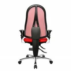 Topstar Bürodrehstuhl Sitness 15 - Kunstfaser / Metall - Rot / Chrom -Büromöbel Verkäufe 1000096507 190208 08091100255 GALLERYIMAGES P000000001000096507