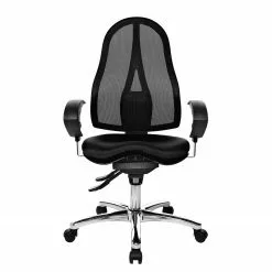 Topstar Bürodrehstuhl Sitness 15 - Kunstfaser / Metall - Schwarz / Chrom -Büromöbel Verkäufe 1000096508 190208 08091100257 GALLERYIMAGES P000000001000096508