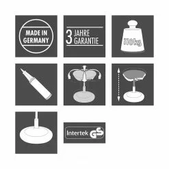 Topstar Bürohocker Sitness 20 - Kunstfaser / Aluminium - Grün / Schwarz -Büromöbel Verkäufe 1000096512 190208 08091200282 ICON GALLERYIMAGES P000000001000096512 icon seal