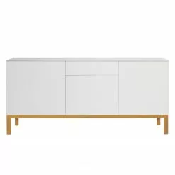 Tenzo Sideboard Patch II - Eiche teilmassiv / Weiß