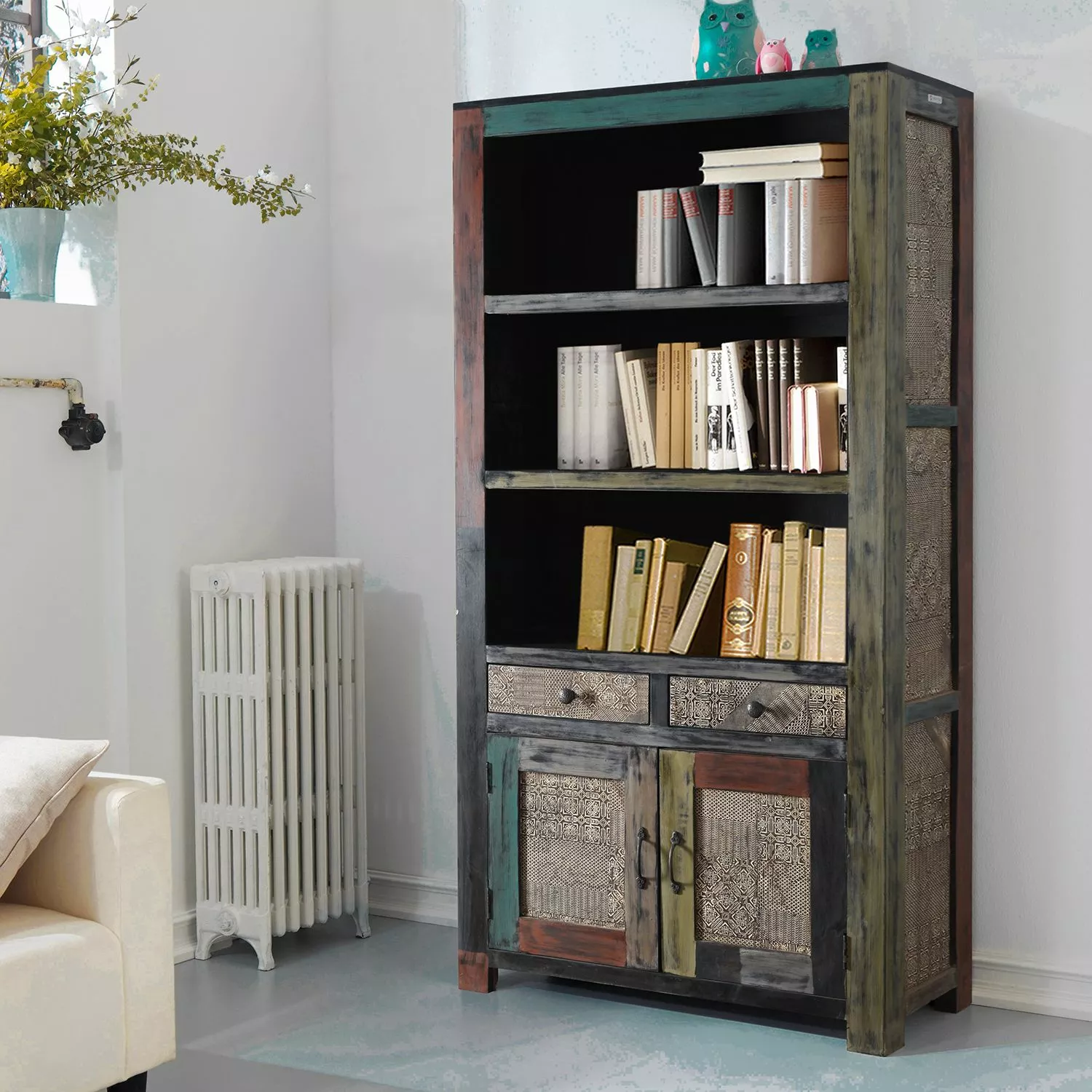 Wolf-Möbel Regal Goa III - Mango teilmassiv - Mango Dunkelbraun 4 Wolf-Möbel Regal Goa III - Mango teilmassiv - Mango Dunkelbraun – Bild 2