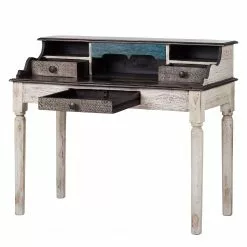 Wolf-Möbel Schreibtisch Goa White - Akazie / Mango teilmassiv - Weiß -Büromöbel Verkäufe 1000104065 40 GALLERYIMAGES P000000001000104065