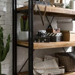 Wolf-Möbel Regal Iron I - Mango massiv / Eisen -Büromöbel Verkäufe 1000104113 191024 17544300018 MOOD DETAILS P000000001000104113 mood