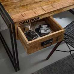 Wolf-Möbel Schreibtisch Iron - Mango massiv / Eisen - Mango / Schwarz -Büromöbel Verkäufe 1000104116 191024 17544600025 MOOD DETAILS P000000001000104116 mood