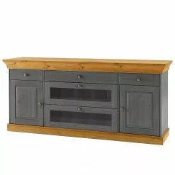 Maison Belfort Sideboard Bergen - Kiefer massiv - Kiefer Grau / Kiefer Laugenfarbig