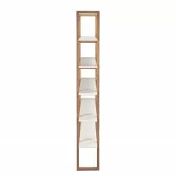 Mørteens Bücherregal Store I - Eiche teilmassiv - Weiß / Eiche -Büromöbel Verkäufe 1000113301 180905 07483203 GALLERYIMAGES P000000001000113301