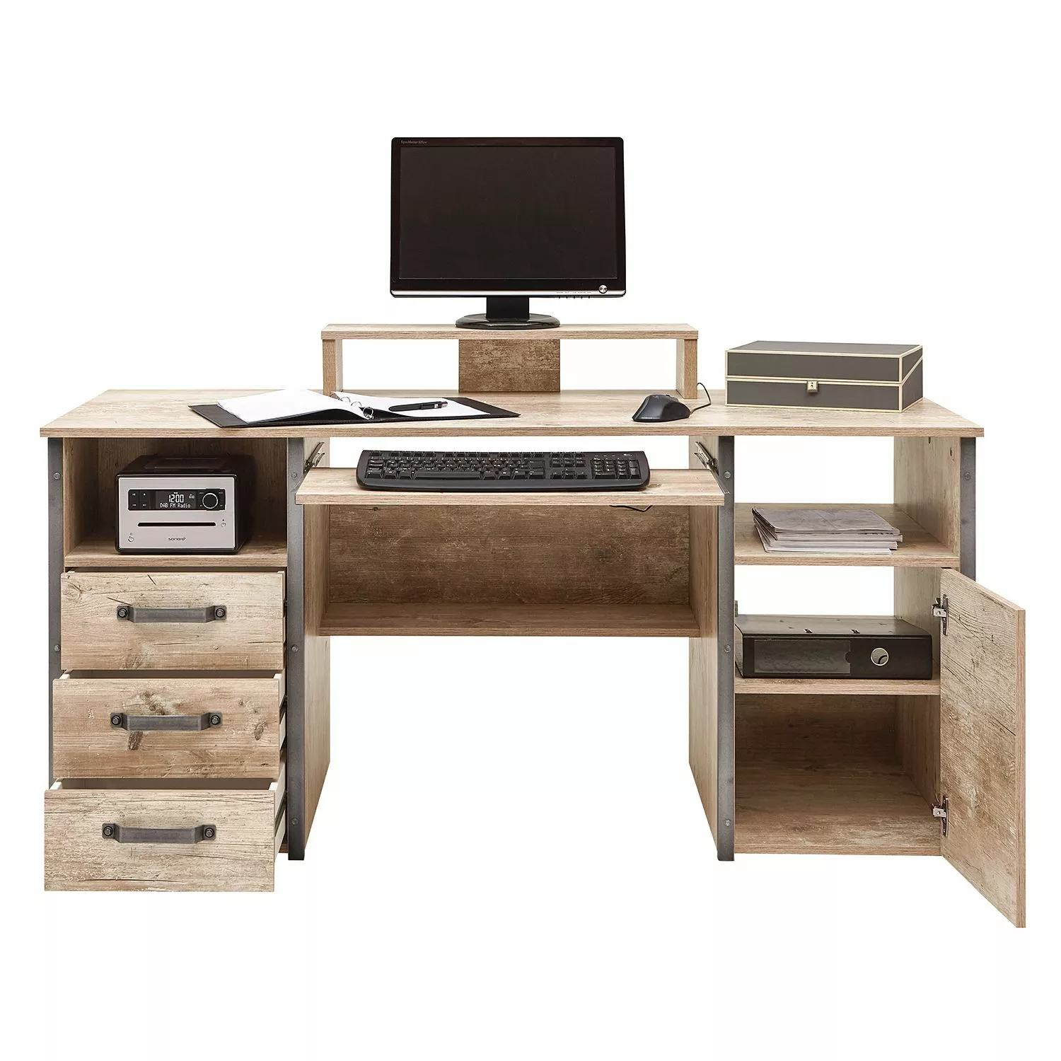 Schildmeyer Schreibtisch Harkon I - Eiche Findus Dekor 7 Schildmeyer Schreibtisch Harkon I - Eiche Findus Dekor – Bild 5