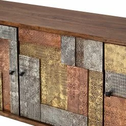 Wolf-Möbel Sideboard Orient - Akazie massiv / Metall - Mehrfarbig -Büromöbel Verkäufe 1000114122 200512 14063400027 DETAILS P000000001000114122