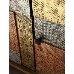 Wolf-Möbel Sideboard Orient - Akazie massiv / Metall - Mehrfarbig -Büromöbel Verkäufe 1000114122 200630 10585300016 DETAILS P000000001000114122