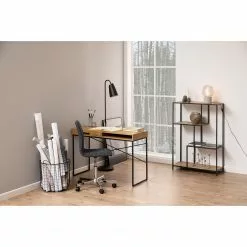 Red Living Regal Coogee I - Eiche Dekor / Schwarz - Höhe: 114 cm -Büromöbel Verkäufe 1000114867 220215 023 MOOD DETAILS P000000001000114867 mood