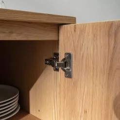 Ars manufacti Sideboard Dharai - Echtholzfurnier / Metall - Eiche / Silber -Büromöbel Verkäufe 1000117155 180827 07154706 GALLERYIMAGES P000000001000117155