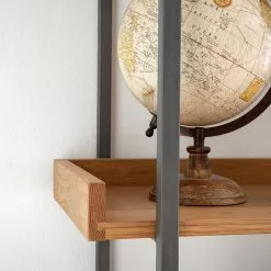 Ars manufacti Bücherregal Dharai I - Echtholzfurnier / Metall - Eiche / Silber -Büromöbel Verkäufe 1000117164 180827 07154917 GALLERYIMAGES P000000001000117164