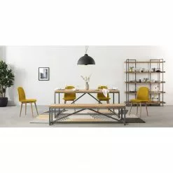 Ars manufacti Bücherregal Dharai I - Echtholzfurnier / Metall - Eiche / Silber -Büromöbel Verkäufe 1000117164 181214 10380100004 MOOD GALLERYIMAGES P000000001000117164 mood