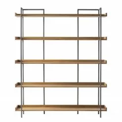 Ars manufacti Bücherregal Dharai II - Echtholzfurnier / Metall - Eiche / Silber -Büromöbel Verkäufe 1000117167 180626 09565307 GALLERYIMAGES P000000001000117167