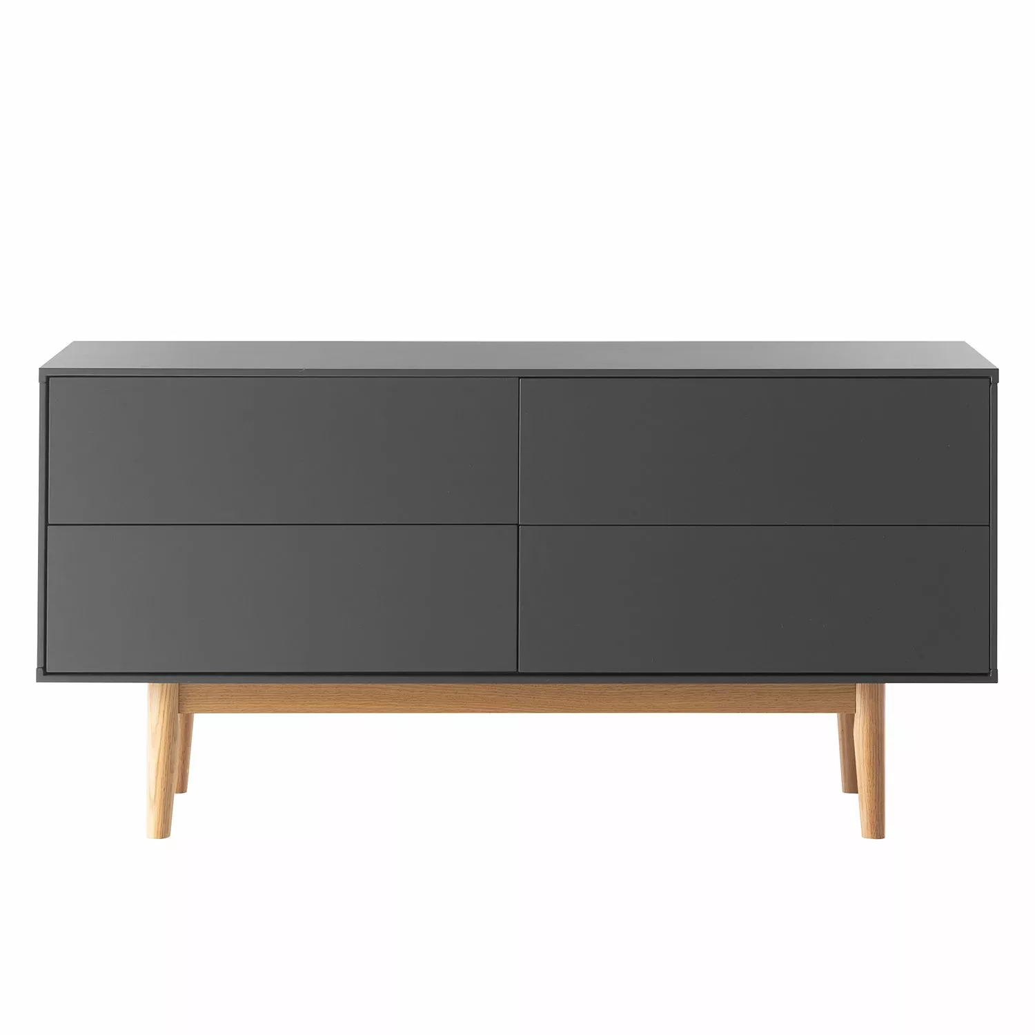 Mørteens Sideboard Lindholm V - Eiche teilmassiv - Grau / Eiche 5 Mørteens Sideboard Lindholm V - Eiche teilmassiv - Grau / Eiche – Bild 3