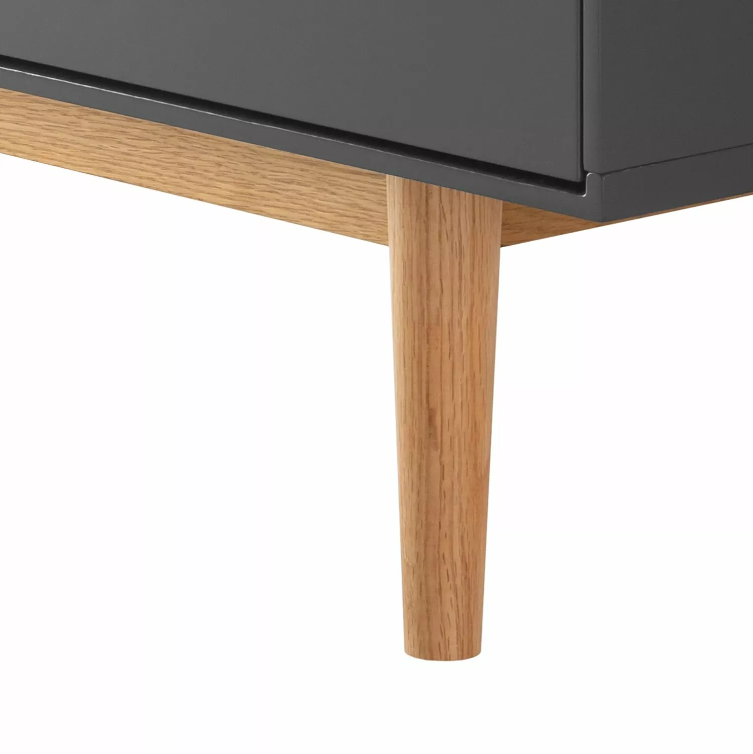 Mørteens Sideboard Lindholm V - Eiche teilmassiv - Grau / Eiche 10 Mørteens Sideboard Lindholm V - Eiche teilmassiv - Grau / Eiche – Bild 8