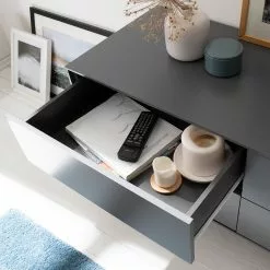 Mørteens Sideboard Lindholm V - Eiche teilmassiv - Grau / Eiche 28 Mørteens Sideboard Lindholm V - Eiche teilmassiv - Grau / Eiche -Büromöbel Verkäufe 1000119258 190214 13124700015 GALLERYIMAGES P000000001000119258